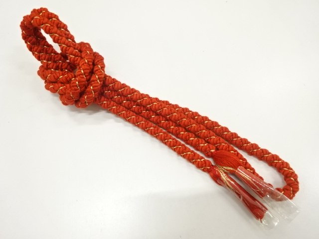 JAPANESE KIMONO / UNUSED HAND-TIED OBIJIME